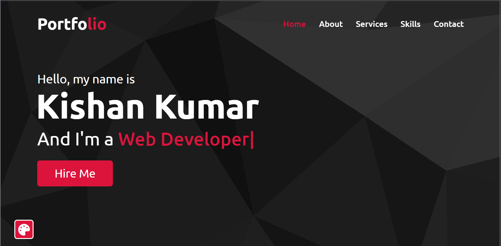 Portfolio Website - design 1