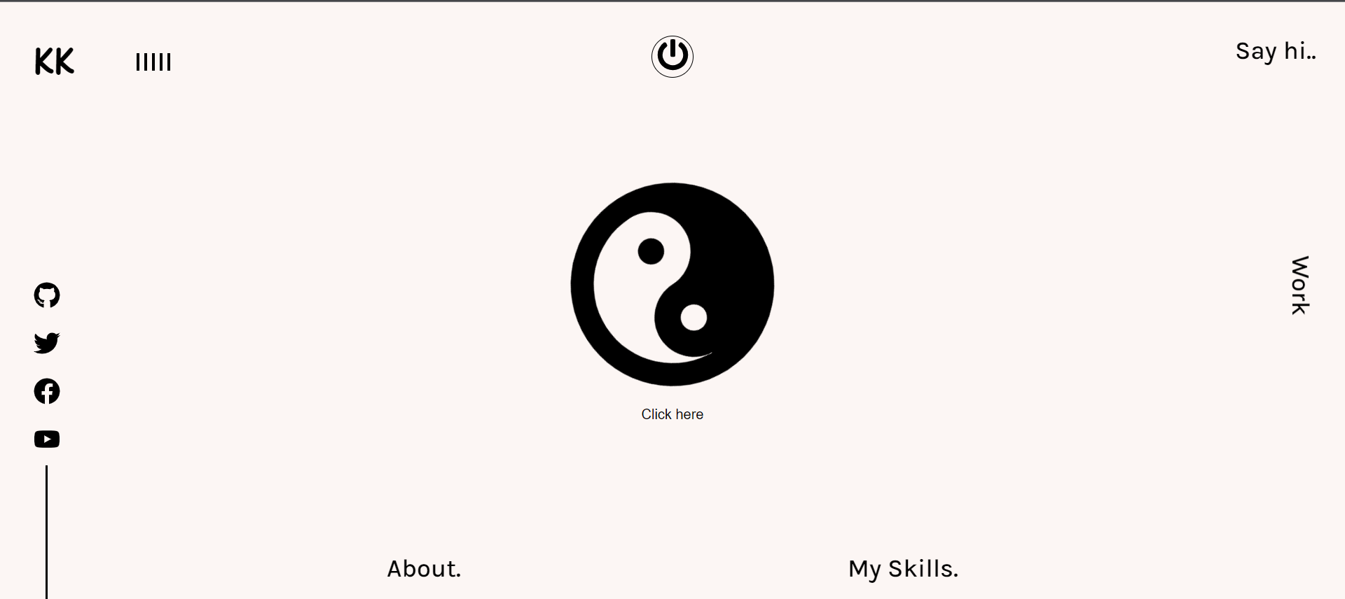 My Portfolio Website - design 2
